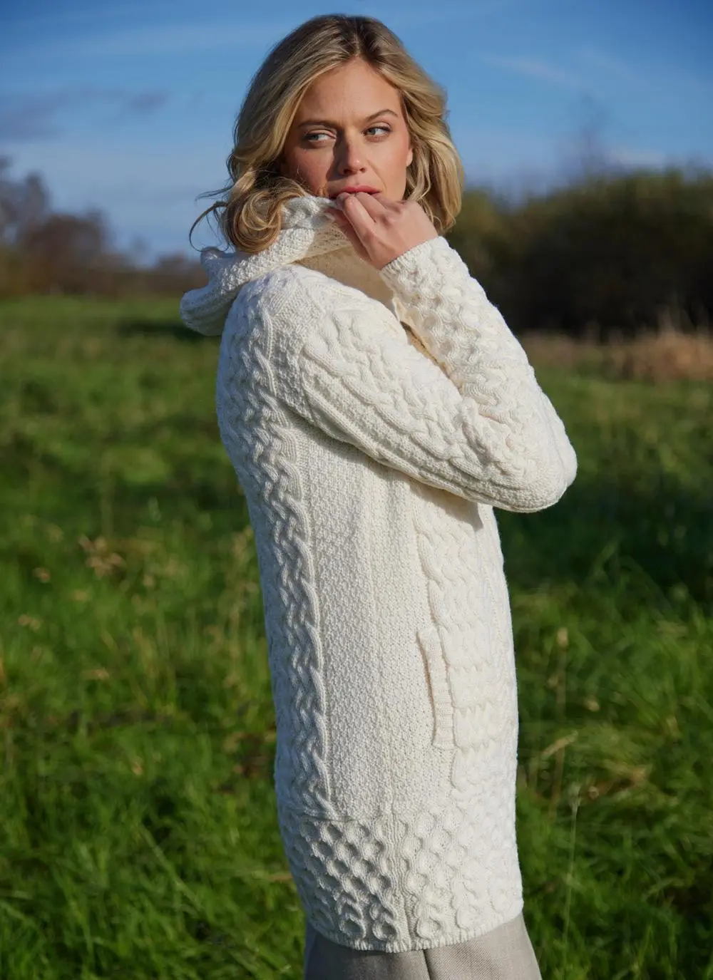 Anna Celtic Aran Hoodie - Image 4