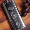 Personalized Celtic Dragon 5oz Whiskey Flask