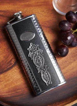 Personalized Celtic Dragon 5oz Whiskey Flask