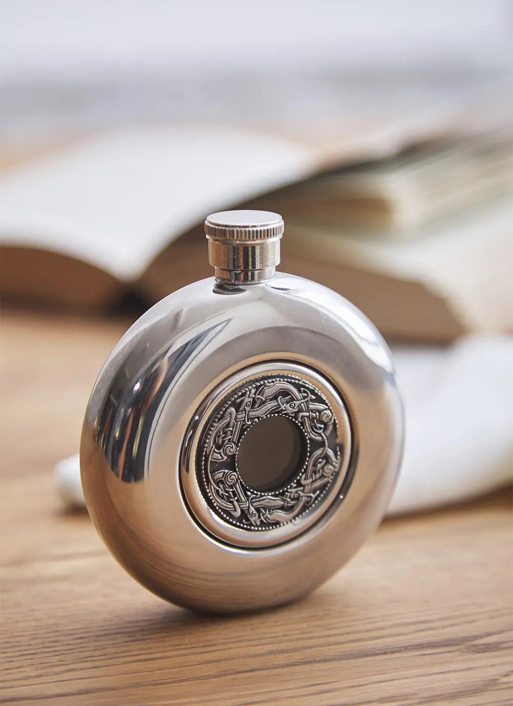 Kells Round Whiskey Flask