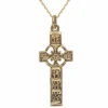 10ct Gold Celtic Cross Pendant