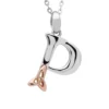 Sterling Silver Trinity Knot Initial Pendant - P
